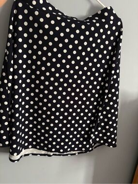 Women's Black and White Polka Dot Skirt